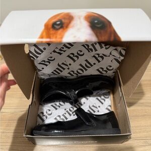 Lexi Black Patent Shoes Girls Size 13W